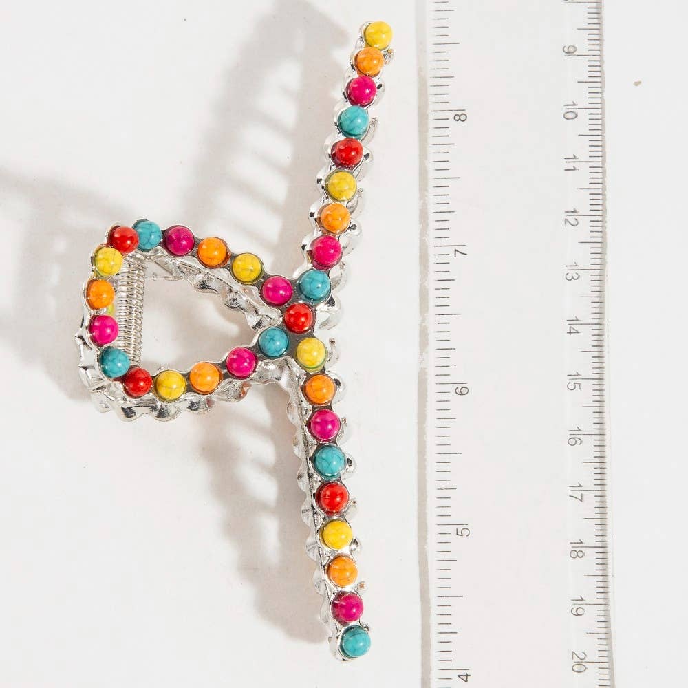 Stone Ball Studded Hair Claw