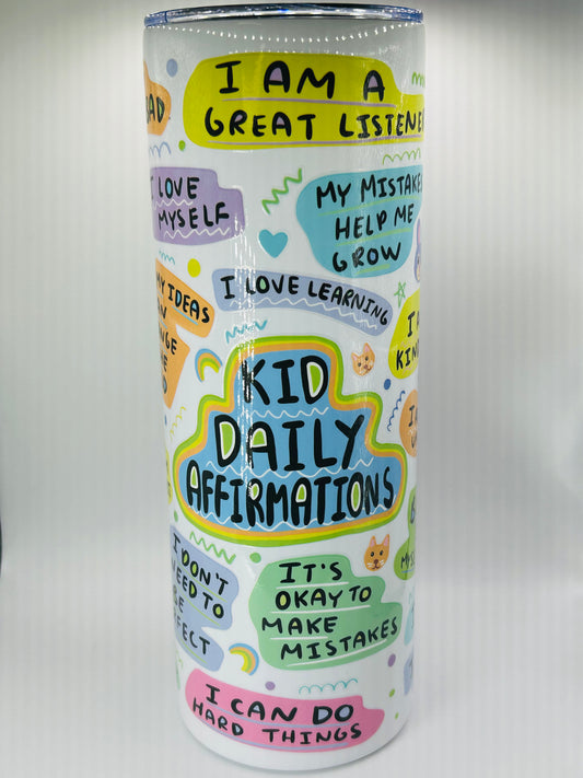 Kid Daily Affirmations Tumbler