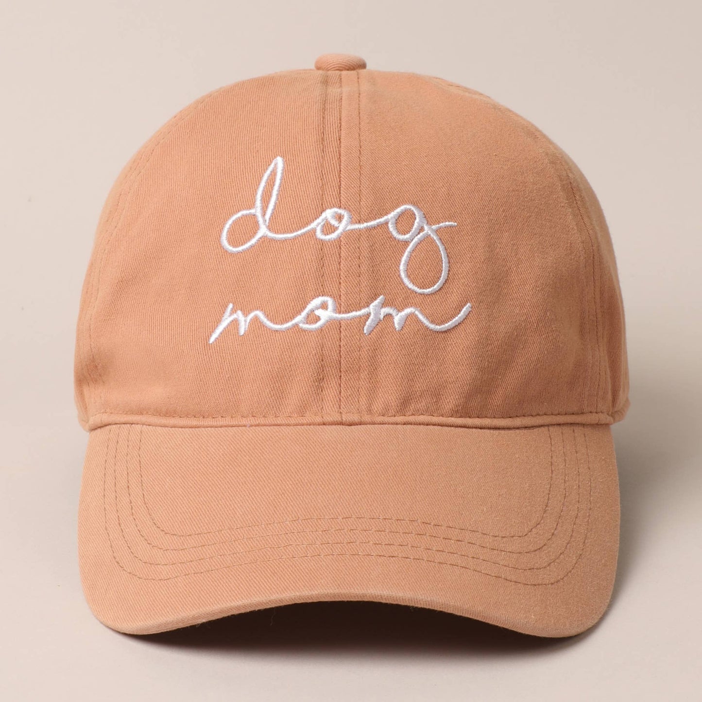 Dog Mom Lettering Embroidery Baseball Cap