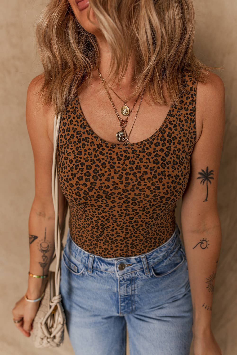 Bold Western Leopard Print Bodysuit