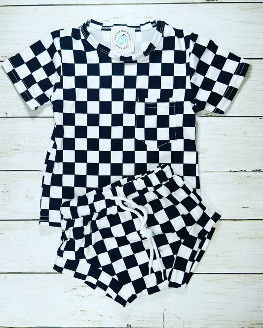 Checkered Bummies Outfit Set