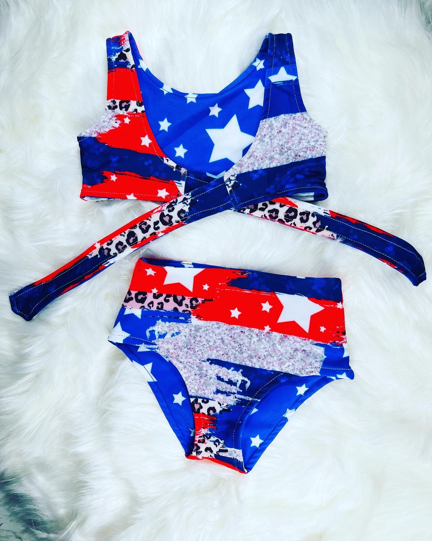 Stars Glamour Reversible Swimsuit Set