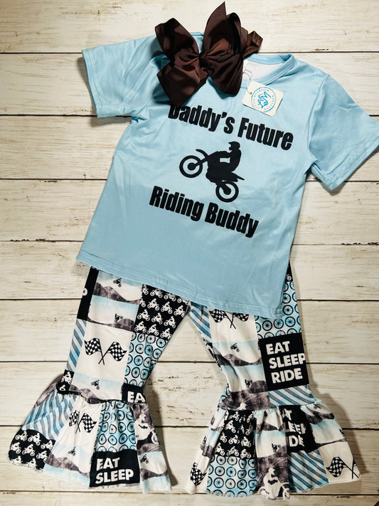 Riding Buddy Bell Bottoms Outfit Set