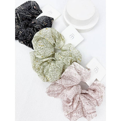 Elegant Pasley Soft Tone Chiffon  Scrunchies