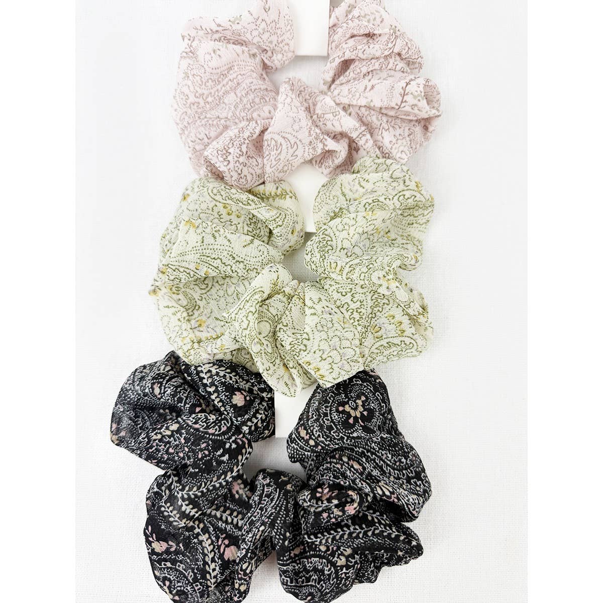 Elegant Pasley Soft Tone Chiffon  Scrunchies