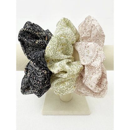 Elegant Pasley Soft Tone Chiffon  Scrunchies