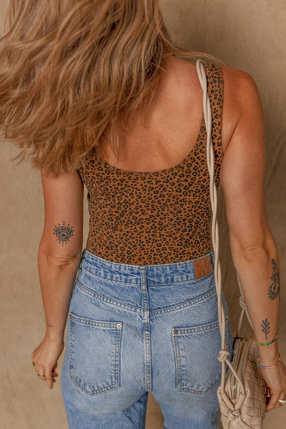 Bold Western Leopard Print Bodysuit