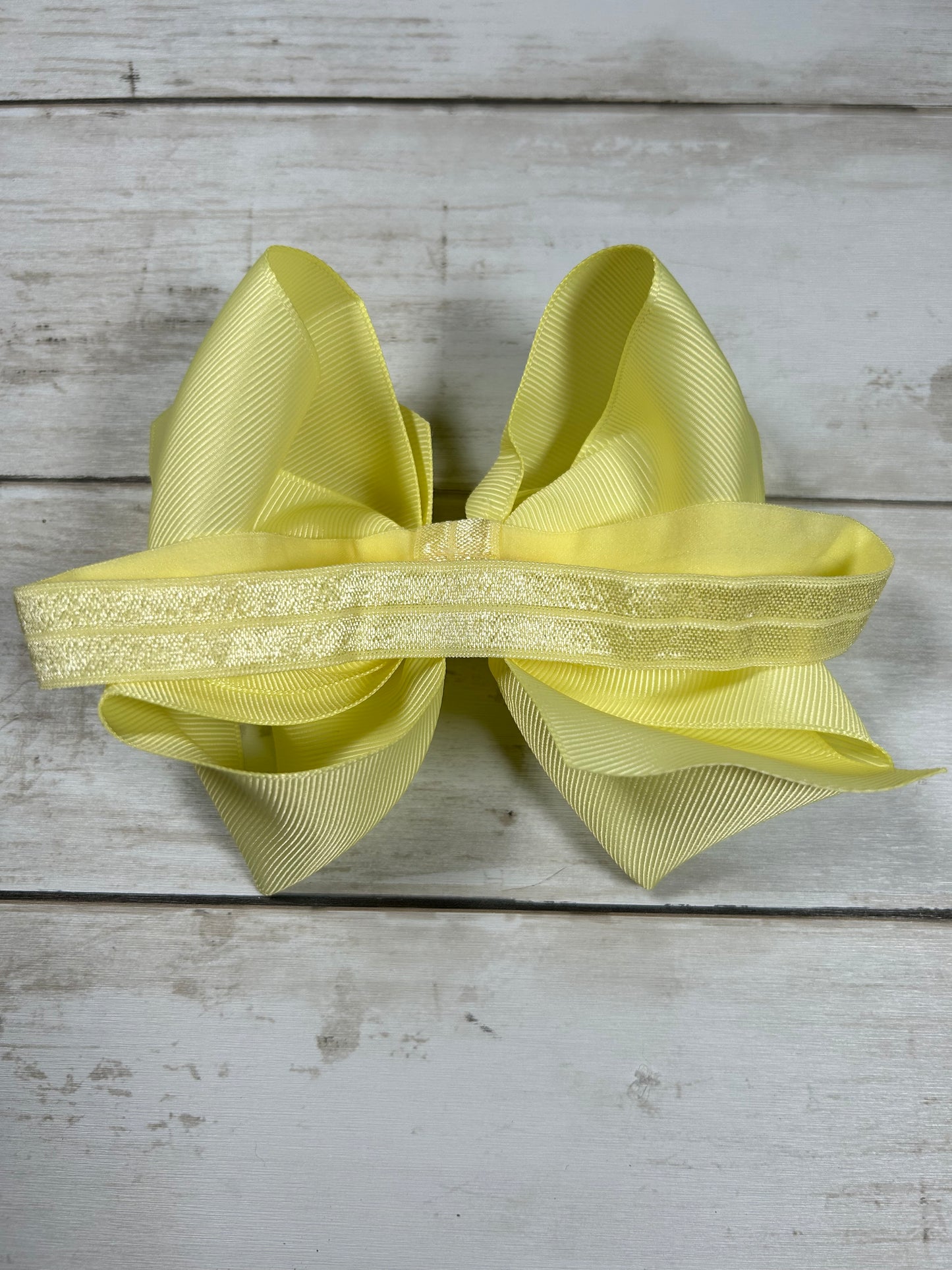 6Inch Yellow Headband Bow