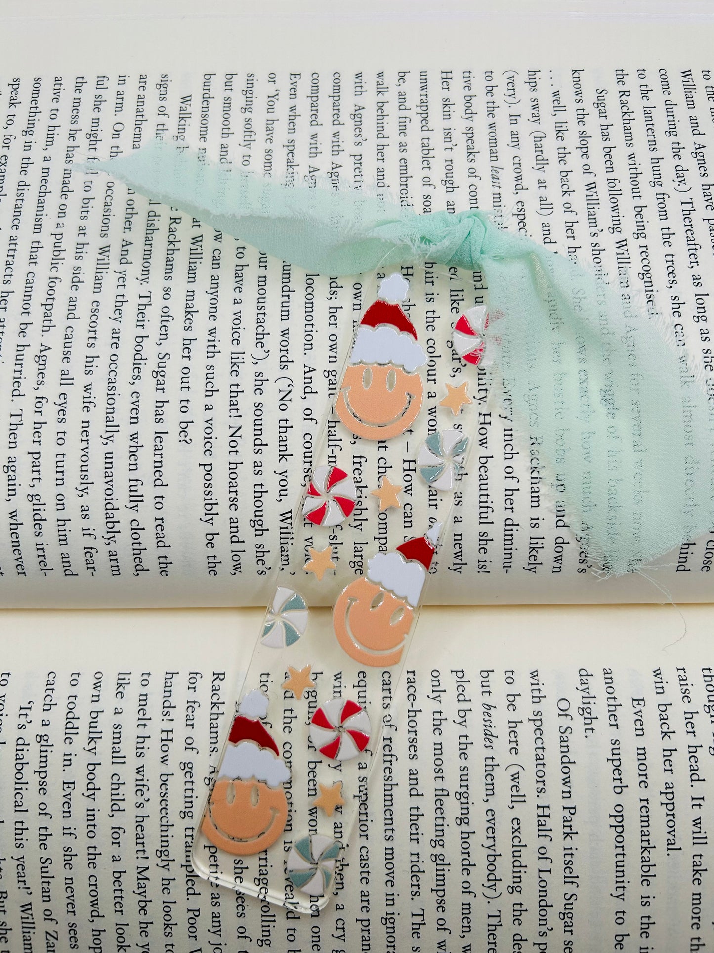 Happy Face Christmas Bookmark