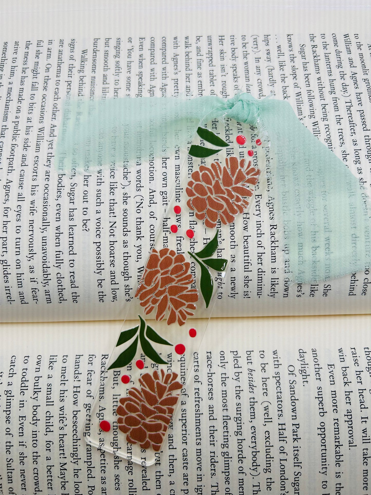 Festive Pinecone Bookmark