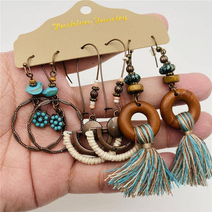 Women's Earrings Boho 3 Piece Set