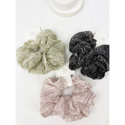 Elegant Pasley Soft Tone Chiffon  Scrunchies