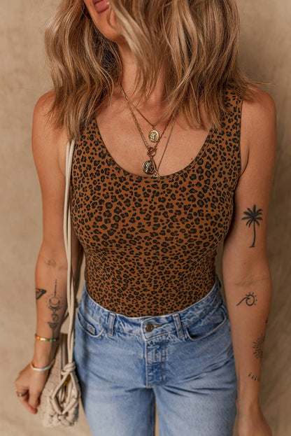 Bold Western Leopard Print Bodysuit