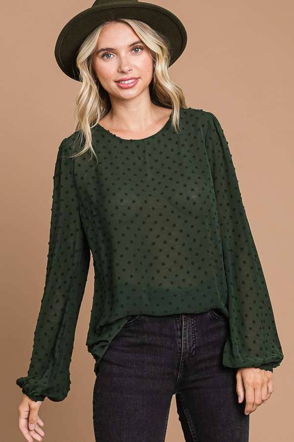 Crew Neck High And Low Top