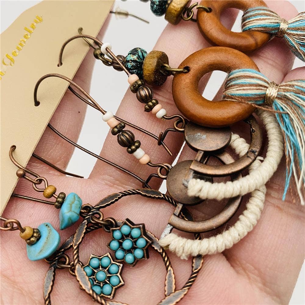 Women's Earrings Boho 3 Piece Set