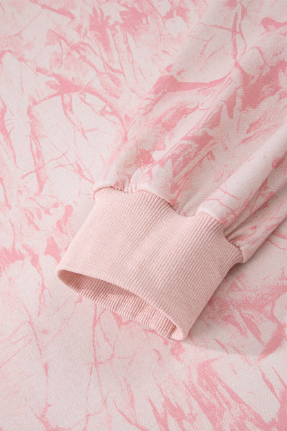 Love Camo Mock Neck Baggy Sweatshirt