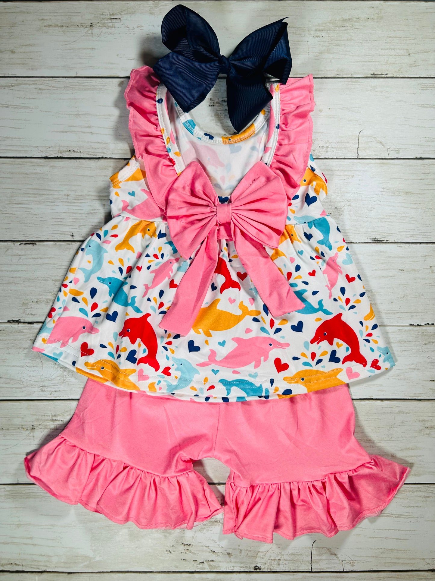 Jumping Dolphin Short Outfit Set