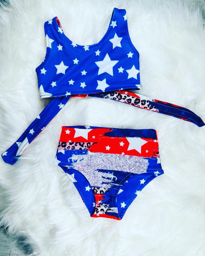 Stars Glamour Reversible Swimsuit Set