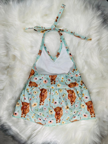 Highland Flower One Piece Swimsuit