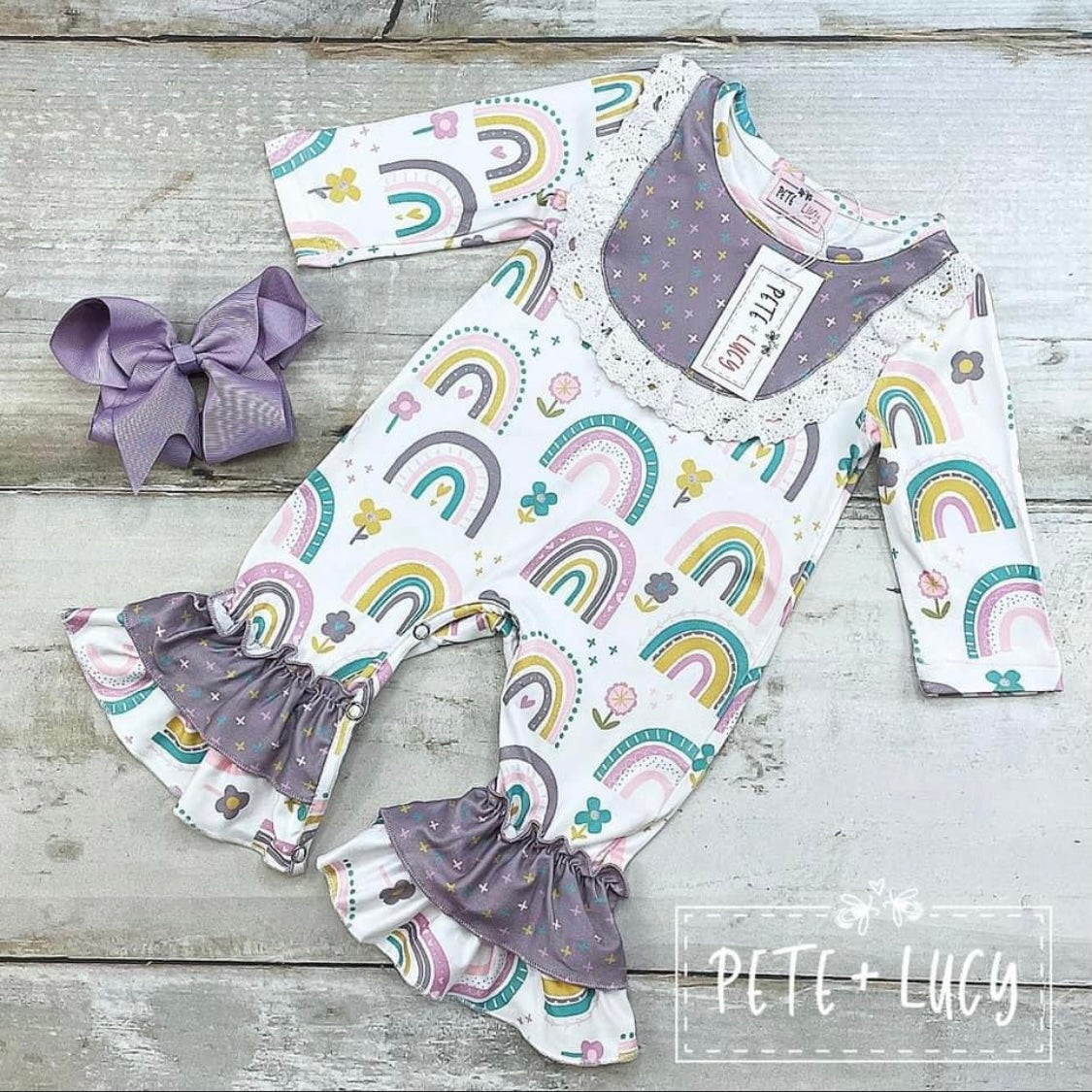 Rainbow Wishes Romper