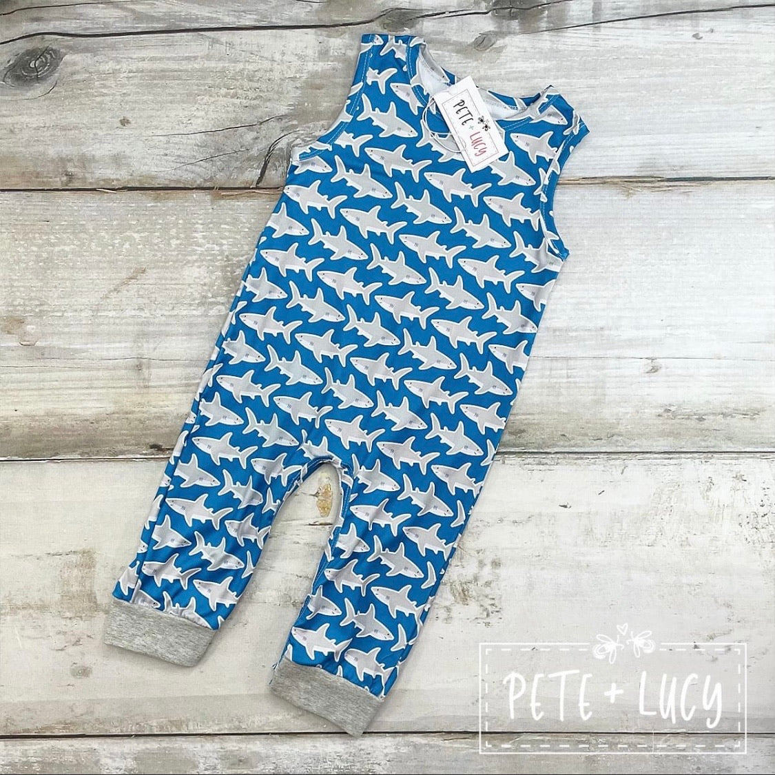 Not So Baby Shark Romper