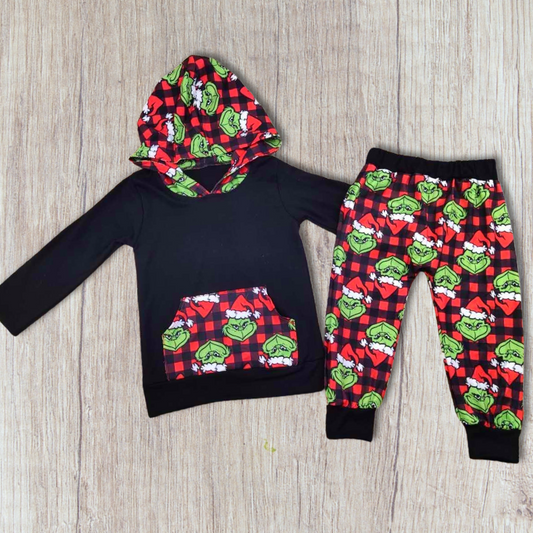 Grinch-mas Pant Outfit Set