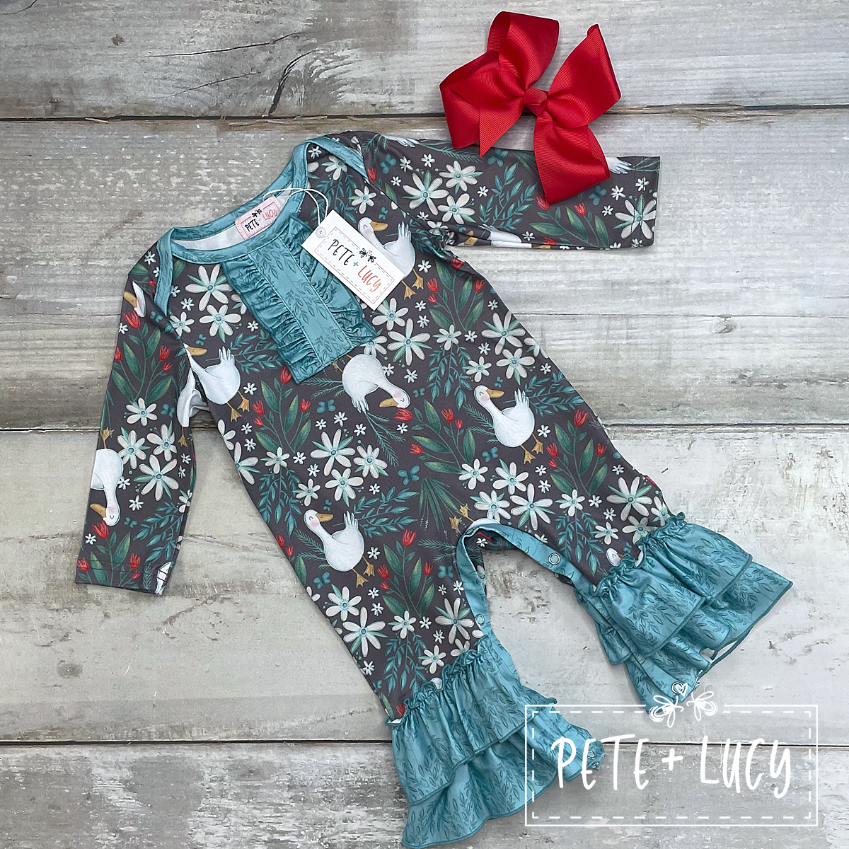 Duck Duck Goose Pant Romper