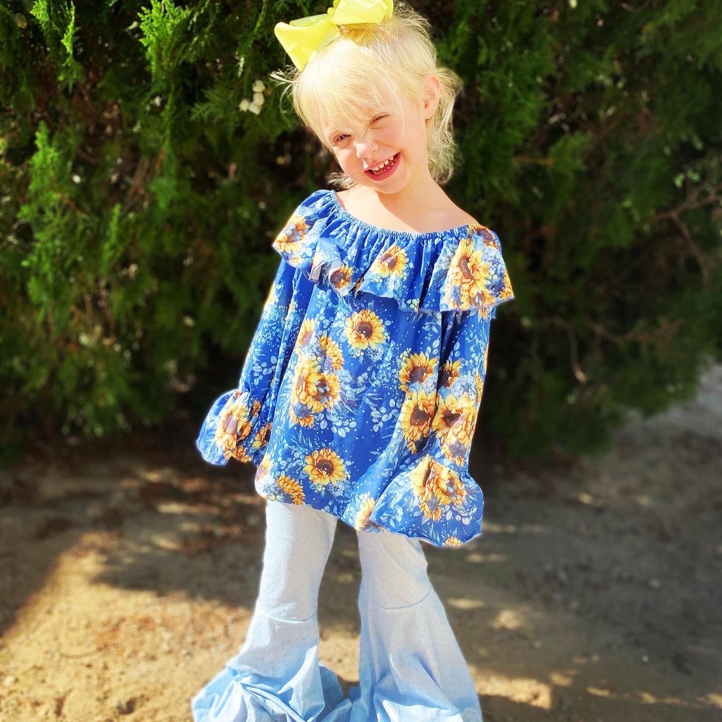 Sunflower Sweetness Bell Bottoms Outfit Set