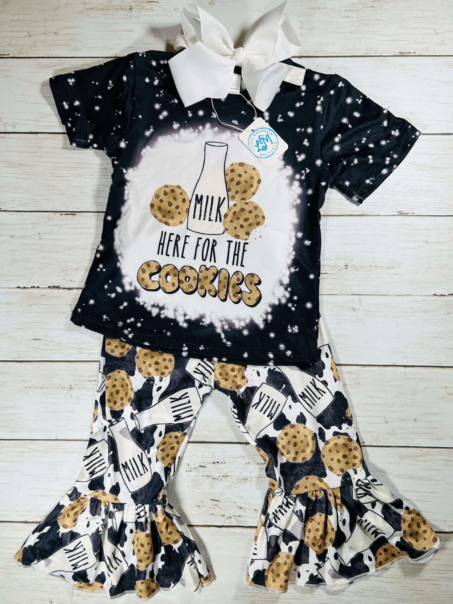 Milk & Cookies Bell Bottoms Outfit Set